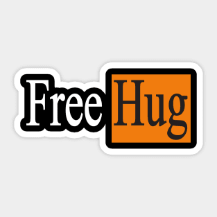 Free Hug Sticker